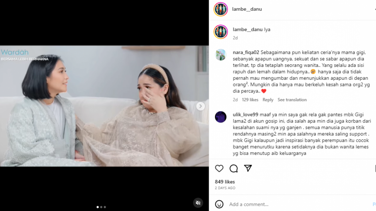 Nagita Slavina Menangis [Tangkap Layar Instagram]