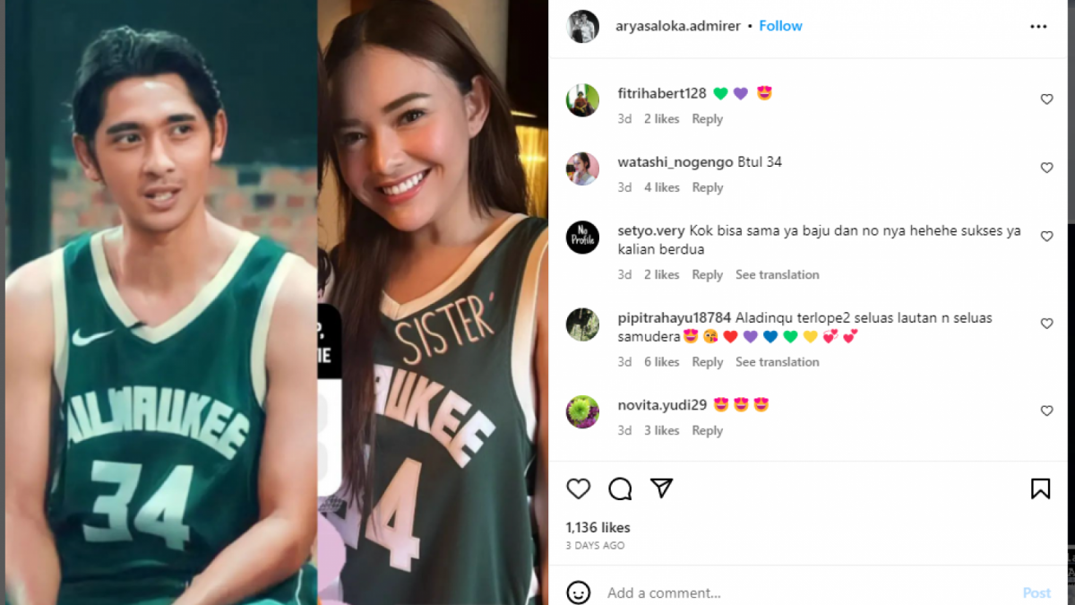 Amanda Manopo dan Arya Saloka [Tangkap Layar Instagram]