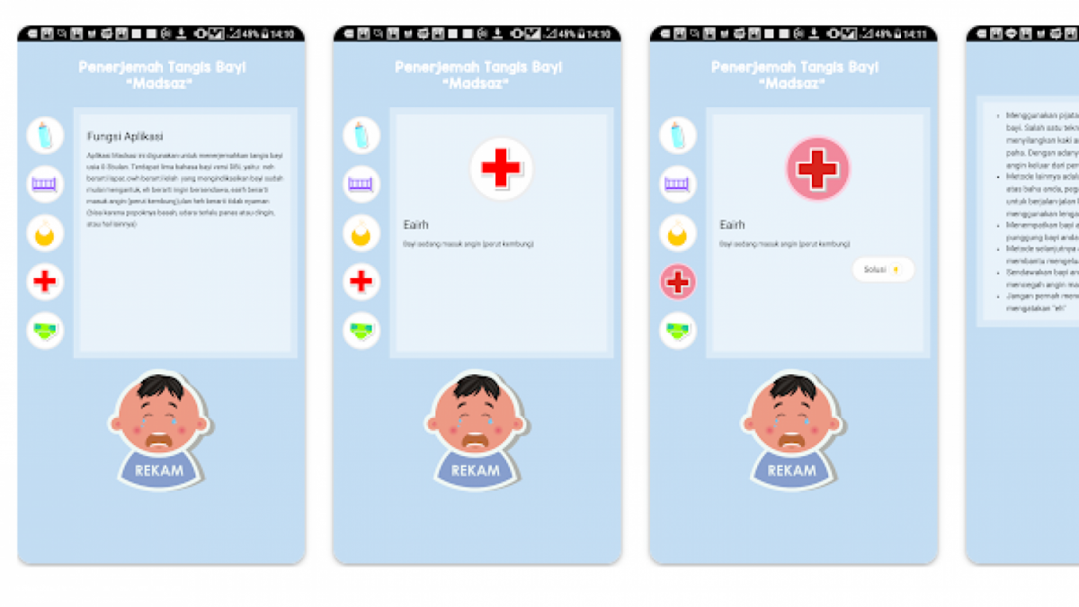 Aplikasi Madsaz Baby Cry Translator [Tangkap Layar Play Store]