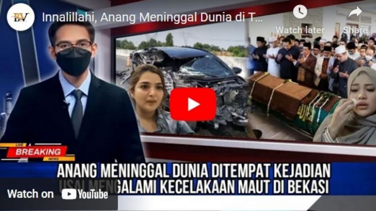 Hoaks Anang Hermansyah meninggal. [YouTube]