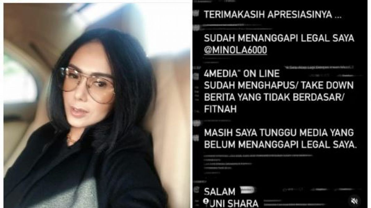 Yuni Shara meluapkan emosinya di akun instagram pribadi serta mengambil tindakkan legal. (ig @yunishara36)
