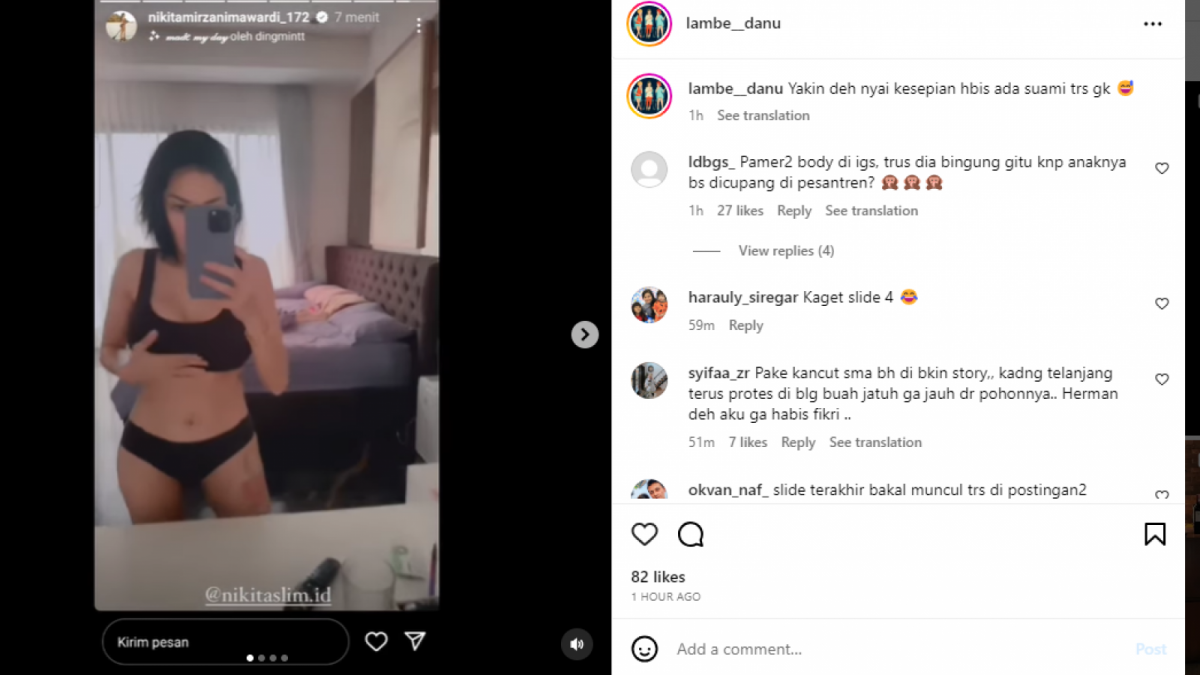Nikita Mirzani [Tnagkap Layar Instagram]