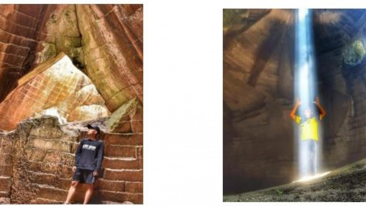 Penampilan dari dalam Goa Suci