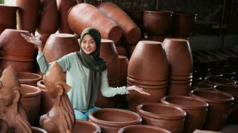 Interior Menarik! Terbuat dari Gerabah, Timbulkan Kesan Unik