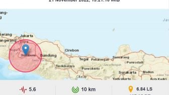 Gempa Terkini Magnitudo 5.6 Guncang Cianjur, BMKG: Hati-Hati Gempabumi Susulan