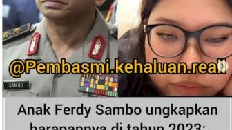 Anak Ferdy Sambo Menjelang Tahun Baru 2023 Ungkap Harapanya, Malah Banjir Makian dari Netizen