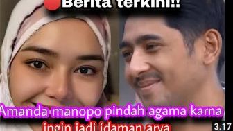 Cek Fakta: Video Viral Amanda Manopo Pindah Agama Islam Demi Bisa Bersama Arya Saloka, Benarkah Itu Dilakukan Oleh Sang Pemeran Ikatan Cinta?