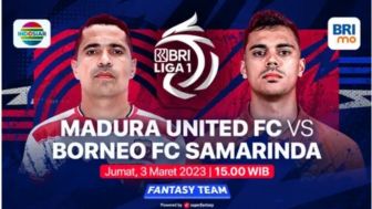 Link Live Streaming Duel Papan Atas BRI Liga 1 Madura United Vs Borneo FC Hari Ini
