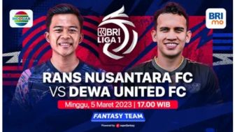 Jadwal dan Link Live Streaming Rans Nusantara Vs Dewa United BRI Liga 1 Hari Ini Pekan ke 28