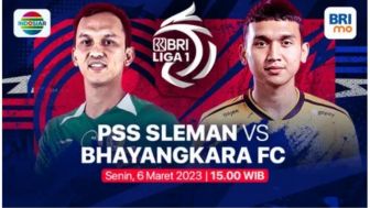 Sore Ini! Link Live Streaming BRI Liga 1 PSS Sleman Vs Bhayangkara FC Pekan ke 28