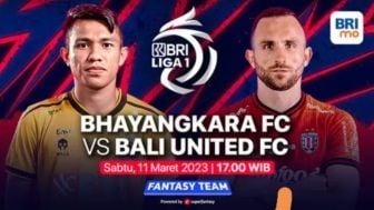 Link Live Streaming BRI Liga 1 Bhayangkara FC Vs Bali United Pekan 30