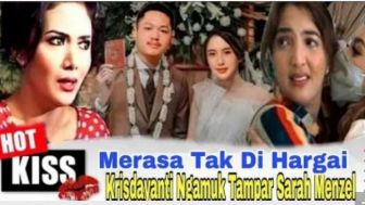 Cek Fakta: Astaga, Merasa Tak Dihargai Krisdayanti Ngamuk Tampar Sarah Menzel hingga Pernikahan Azriel Bubar, Benarkah?