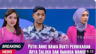 CEK FAKTA : Viral, Putri Anne Bongkar Pernikahan Siri Amanda Manopo dan Arya Saloka, Benarkah?