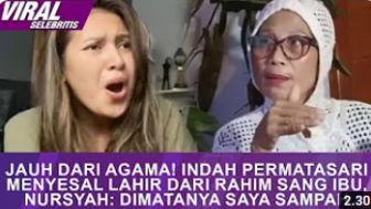 CEK FAKTA: Jauh dari Agama! Indah Permatasari Menyesal Lahir dari Rahim sang Ibu, Nursyah dan Lebih Pilih Arie Kriting, Benarkah?