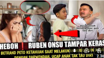 CEK FAKTA : Ketahuan Saat Melakukan Hubungan Badan dengan Sarwendah, Ruben Onsu Tampar Keras Betrand Peto, Benarkah ?