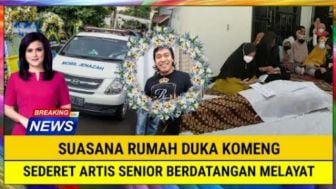 CEK FAKTA: INNALILLAHI, Suasana Rumah Duka Komeng, Sederet Artis Senior Berdatangan Melayat, Benarkah?