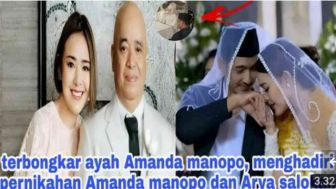 Cek Fakta: Terbongkar, Ternyata Pernikahan Amanda Manopo dan Arya Saloka Disaksikan Kedua Orangtuanya , Benarkah?