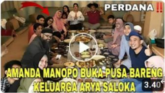 Cek Fakta: Amanda Manopo Buka Puasa Bareng Keluarga Besar Arya Saloka di Bali?