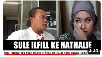 CEK FAKTA: Sule Tegaskan Tak Akan Rujuk dengan Nathalie Holscher yang Incar Hartanya, Benarkah?