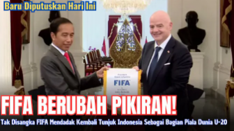 CEK FAKTA : Hore! FIFA Mendadak Kembali Tunjuk Indonesia Sebagai Bagian Piala Dunia 2023 U-20, Ini Potret Jokowi?