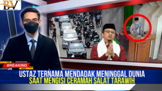 CEK FAKTA : Innalillahi, Ustadz Ternama Mendadak Meninggal Dunia Saat Mengisi Ceramah Shalat Tarawih, Yusuf Mansur?