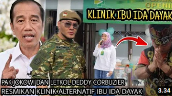 CEK FAKTA : Ibu Ida Dayak Dapat Hadiah Klinik Alternatif Gratis dari Jokowi dan Deddy Corbuzier?