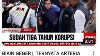 CEK FAKTA: KPK dan Aparat Seret Paksa Arteria Dahlan yang Sudah Tiga Tahun Korupsi, Benarkah?