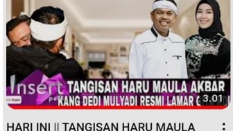 CEK FAKTA: Tangis Haru Maulana Akbar Pecah Hadiri Lamaran Dedi Mulyadi dan Gita KDI, Benarkah?