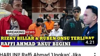 CEK FAKTA: Raffi Ahmad Ungkap Rizky Billar dan Ruben Terseret Kasus Rafael Alun, Benarkah?