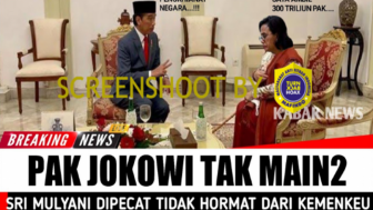 CEK FAKTA : Presiden Jokowi Tak Main-Main, Pecat Sri Mulyani dari Kemenkeu dengan Tidak Hormat