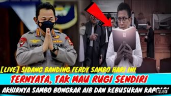 CEK FAKTA: Hari Ini, Sidang Banding Ferdy Sambo Digelar, Suami Putri Candrawati Bongkar Kebusukan Kapolri?