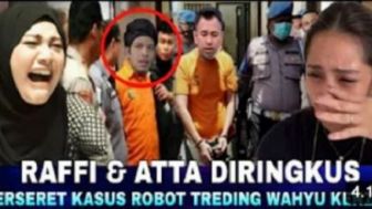 CEK FAKTA: Raffi Ahmad dan Atta Halilintar Diringkus Polisi, Terseret Kasus Robot Trading Wahyu Kenzo?