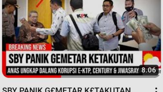 CEK FAKTA: SBY Panik Gemetar, Anas Urbaningrum Bongkar Dalang Korupsi E-KTP dan Century, Benarkah?