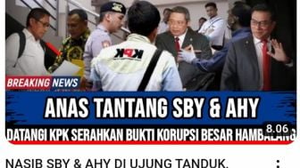 CEK FAKTA: Nasib SBY dan AHY di Ujung Tanduk, Anas Urbaningrum ke KPK Berikan Bukti Korupsi Hambalang, Benarkah?