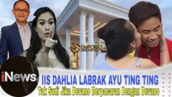 CEK FAKTA: Iis Dahlia Labrak Ayu Ting Ting lantaran Cium Devano Danendra di Depan Publik, Benarkah?