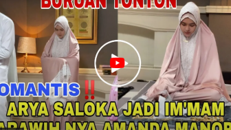 CEK FAKTA: Eksklusif! Momen Romantis Arya Saloka Menjadi Imam Tarawih Amanda Manopo