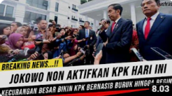 CEK FAKTA: Breaking News! Jokowi Non Aktifkan KPK Hari Ini?