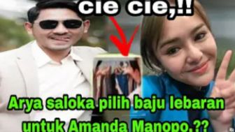 CEK FAKTA: Arya Saloka Terciduk Kamera Sedang Pilih Baju Lebaran untuk Amanda Manopo, Benarkah?