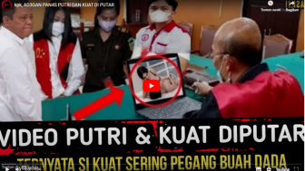 CEK FAKTA : Video Panas Putri Candrawati dan Kuat Ma'ruf Diputar, Ternyata Sering Pegang Buah Dada?