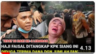 CEK FAKTA: Tak Disangka, Haji Faisal Terlibat Kasus Pencucian Uang, KPK Langsung Sita Asetnya