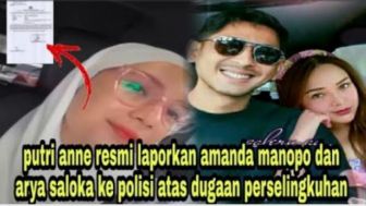 CEK FAKTA: GEGER, Putri Anne Laporkan Amanda Manopo dan Arya Saloka ke Polisi Atas Dugaan Perselingkuhan?