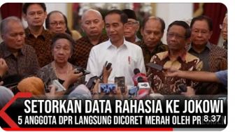 CEK FAKTA: Makin Panas, Mahfud MD Setor Data Rahasia ke Jokowi Berisi Anggota DPR Terlibat Pencucian Uang, Benakah?