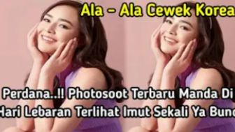 TERBARU, Photoshoot Amanda Manopo di Hari Lebaran Ala-ala Cewek Korea, Tampak Cantik dan Imut Sekali