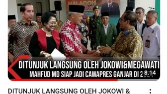 CEK FAKTA: Ditunjuk Langsung oleh Jokowi dan Megawati, Mahfud MD Siap Jadi Cawapres Ganjar, Benarkah?