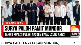 CEK FAKTA: Surya Paloh Nyatakan Mundur Dukung Anies Baswedan Hingga Buat Koalisi Pecah, Benarkah?