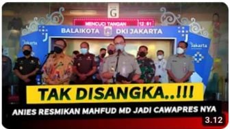 CEK FAKTA: Akhirnya Anies Baswedan Pilih Duet dengan Mahfud MD untuk Jadi Cawapres 2024?