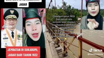 Pasang Foto Ridwan Kamil, Video Viral Jembatan Rusak dari Tahun 1932 di Sukabumi Minta Perhatian