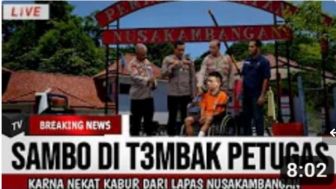 CEK FAKTA: Ferdy Sambo Coba Melarikan Diri dari Lapas hingga Suami Putri Candrawathi Akhirnya di Tembak Petugas?