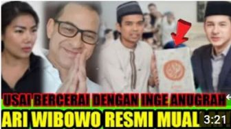 CEK FAKTA: Hari Ini! Ari Wibowo Milih Jadi Mualaf Setelah Cerai dengan Inge Anugrah, Benarkah?