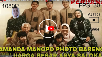 CEK FAKTA: Eksklusif! Amanda Manopo Pertama Kalinya Photo Bersama Keluarga Besar Arya Saloka